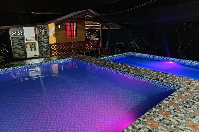 Angel's Private resort Iligan pool night view